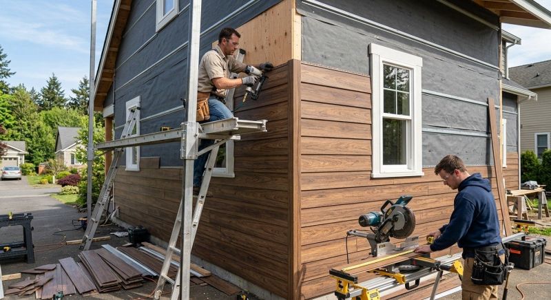 Faux Wood Siding Installation in Dover, TN