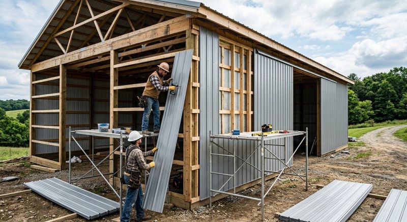 Metal Barn Siding Installation in Cadiz, KY