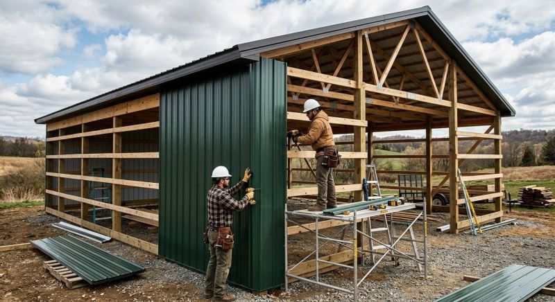 Metal Barn Siding Installation in Cadiz, KY
