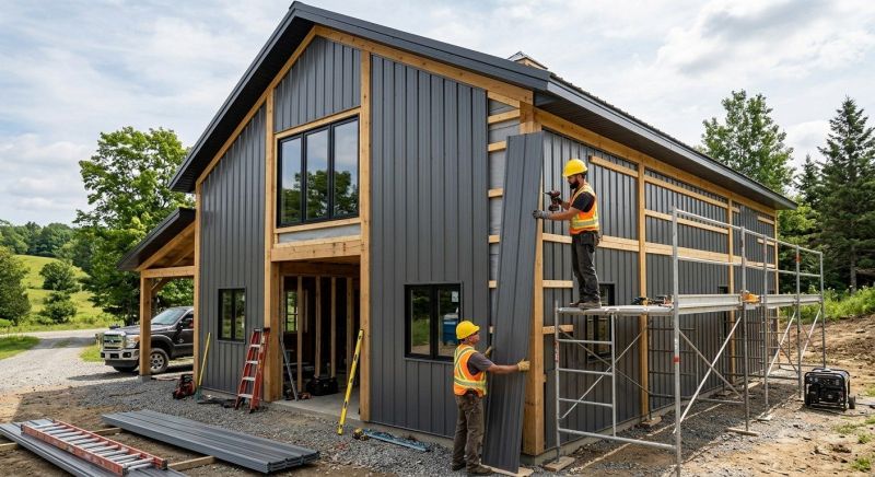 Pole Barn Siding Installation in Cadiz, KY