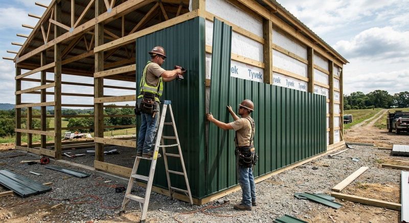 Pole Barn Siding Installation in Cadiz, KY